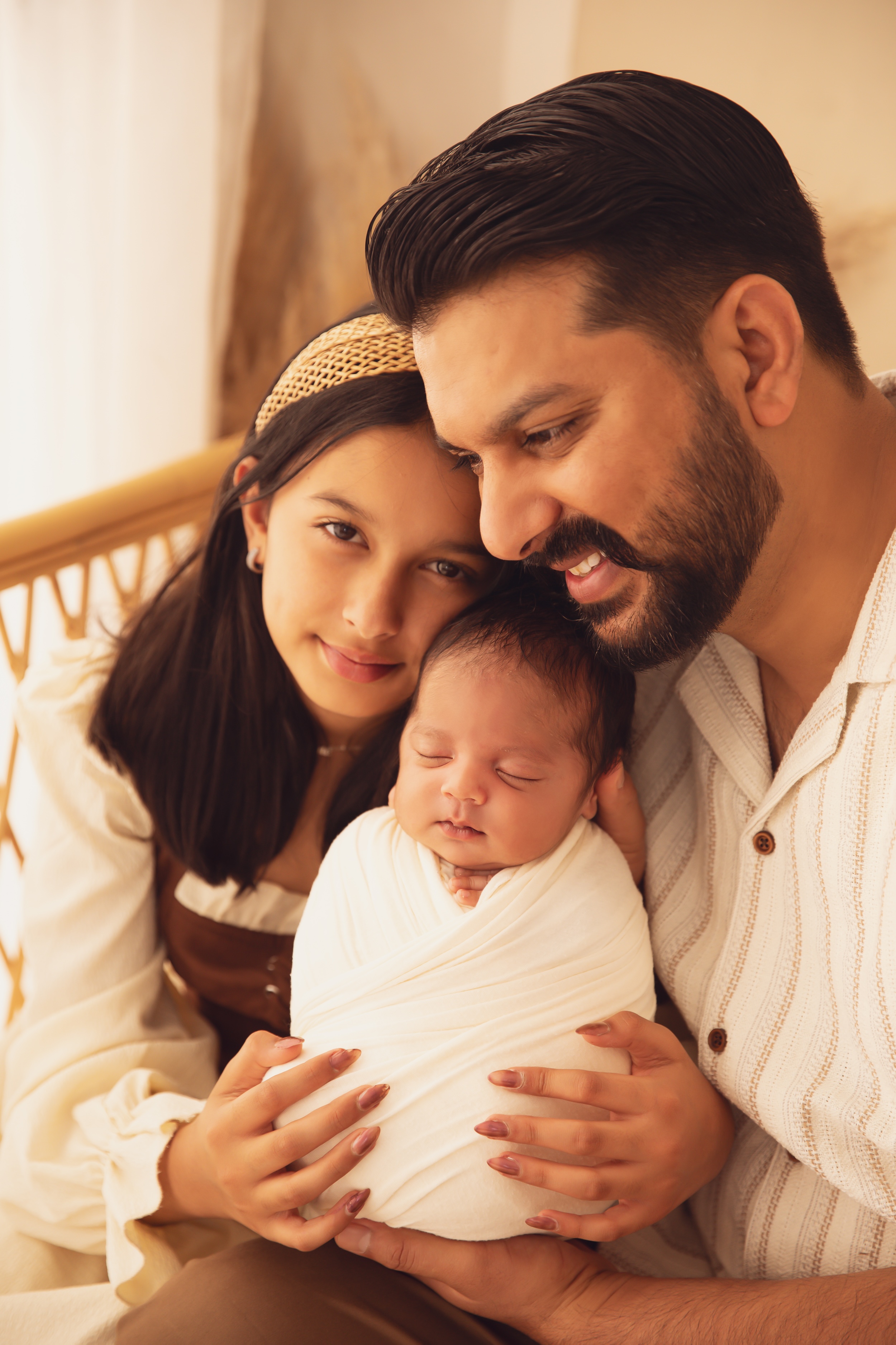 Wrapped newborn session